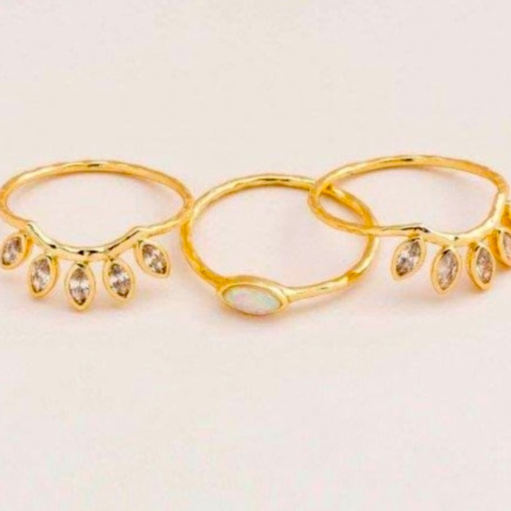 Gorjana Rumi Burst Stackable Ring Set - Picture 2 of 7